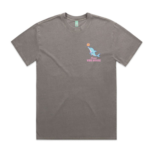 GREETINGS FROM NOOSA HEAVY TEE - FADED GREY