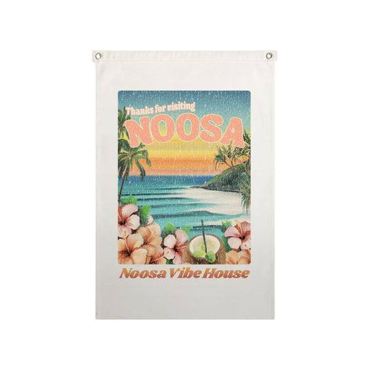 NOOSA CANVAS FLAG - CREAM